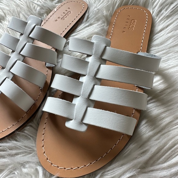 NWOT ASOS Design leather flat fisherman sandals - Picture 7 of 9